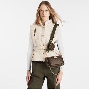 Louis Vuitton multi pouchette khaki strap